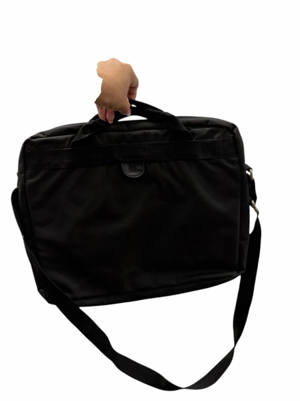 Men's Black Laptop Briefcase with Front Organizer - Unbranded